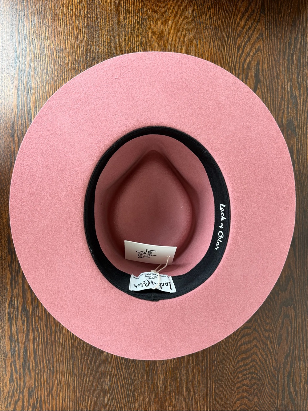 Lack Of Color Zulu Style Wool Fedora in Rose - Picture 8 of 16